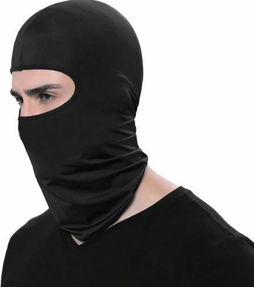 Merkloos Bivakmuts Balaclava - Zwart - Bivak Muts Nekwarmer - One Size/Unisex - Gezichtsmasker Voor O.a. Skien, Snowboarden, Motorrijden, Wielrennen & Schaatsen 2 Merkloos Bivakmuts Balaclava - Zwart - Bivak Muts Nekwarmer - One Size/Unisex - Gezichtsmasker Voor O.a. Skien, Snowboarden, Motorrijden, Wielrennen & Schaatsen - Afbeelding 2