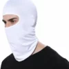 Bivakmuts Voor O.a. Skien, Snowboarden, Motorrijden, Wielrennen & Schaatsen - Gezichtsmasker Balaclava Bivak Muts Nekwarmer - One Size / Unisex - Volwassenen - Wit