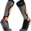 MyStand Skisokken - Wintersportsokken - Skiën Snowboarden Of Wandelen - Wintersokken Compressie - Dames/Heren - One Size - Maat 37 Tot 47 - Oranje