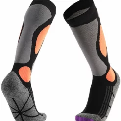 TROLLKIDS Winkel 58 MyStand Skisokken - Wintersportsokken - Skiën Snowboarden Of Wandelen - Wintersokken Compressie - Dames/Heren - One Size - Maat 37 Tot 47 - Oranje