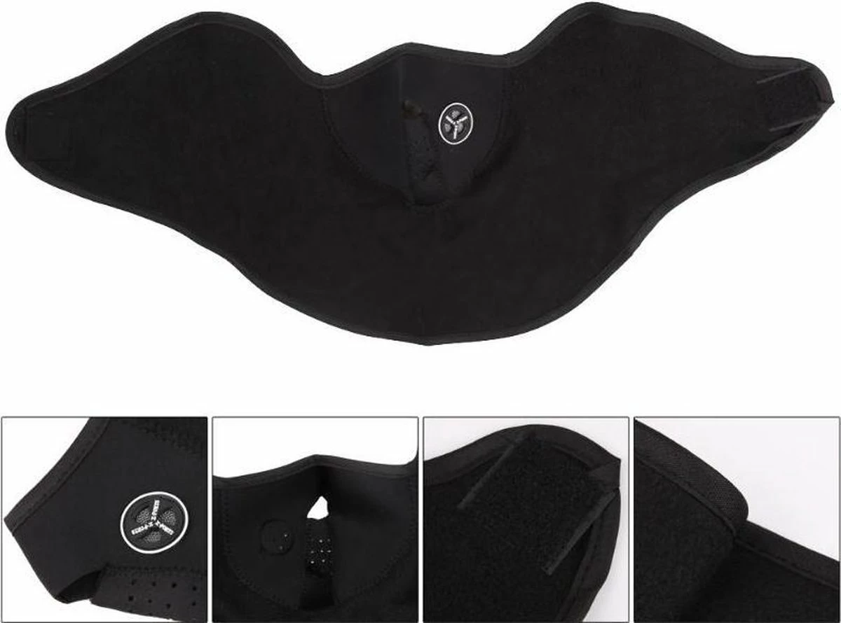 Fleece Skimasker | Sjaal Bandana | Nekwarmer | Face Mask | Gezichtsmasker | Colsjaal | Wintersport | Skiën | Snowboarden | Motorrijden | Scooter Rijden | Wielrennen | Mountainbiken | Thermo Winddicht | Zwart 5 Fleece Skimasker | Sjaal Bandana | Nekwarmer | Face Mask | Gezichtsmasker | Colsjaal | Wintersport | Skiën | Snowboarden | Motorrijden | Scooter Rijden | Wielrennen | Mountainbiken | Thermo Winddicht | Zwart - Afbeelding 5