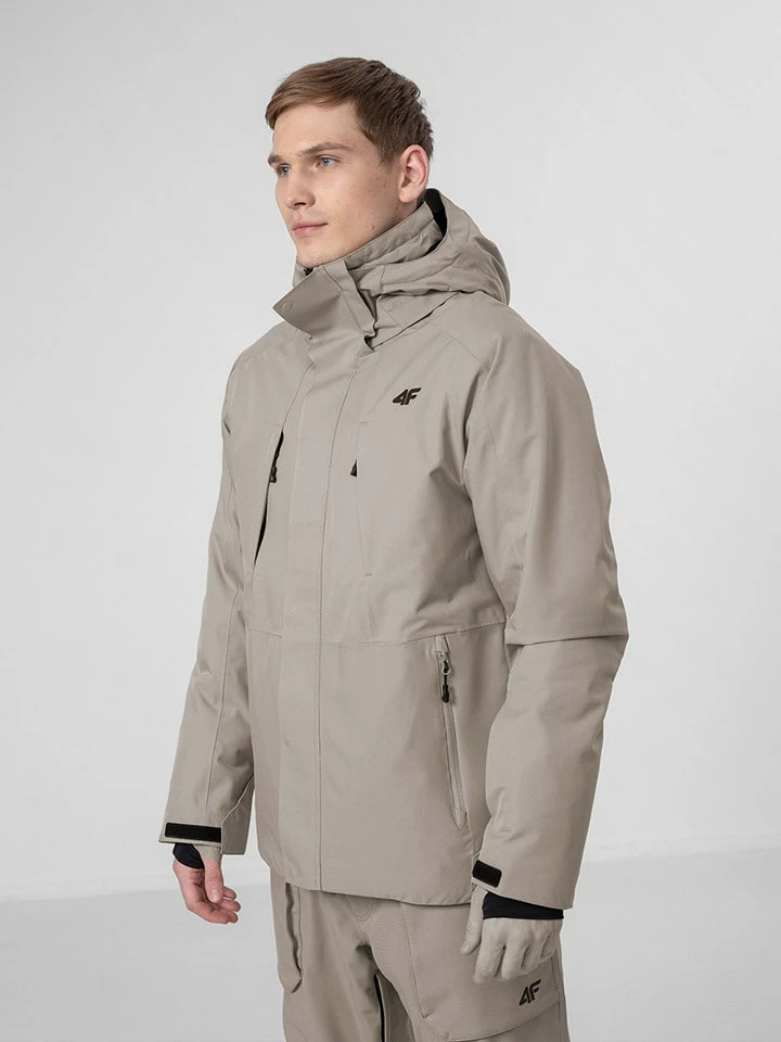 4F Ski-/snowboardjas Beige 3 4F Ski-/snowboardjas Beige - Afbeelding 3