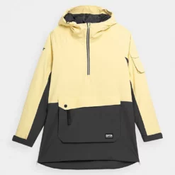 4F Ski-/snowboardjas Geel/zwart