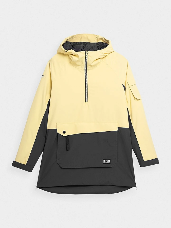 4F Ski-/snowboardjas Geel/zwart 1 4F Ski-/snowboardjas Geel/zwart