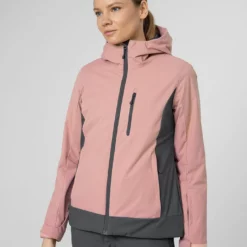 4F Ski-/snowboardjas Lichtroze/grijs 6 4F Ski-/snowboardjas Lichtroze/grijs -TROLLKIDS Winkel 4f ski snowboardjas lichtroze grijs 2