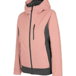 4F Ski-/snowboardjas Lichtroze/grijs