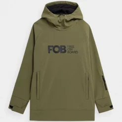 4F Ski-/snowboardjas Olijfgroen