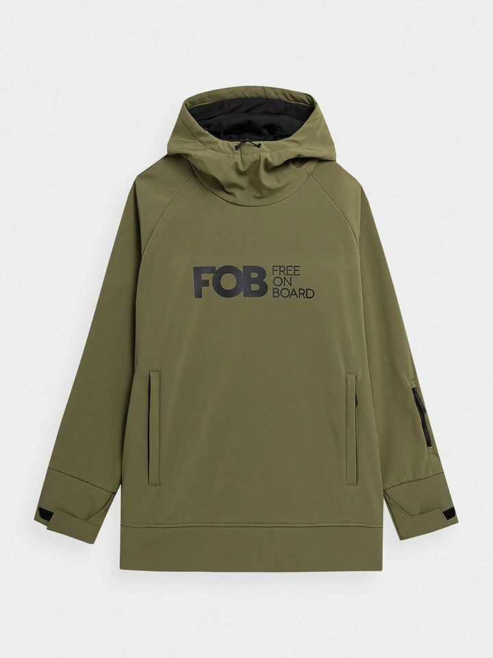 4F Ski-/snowboardjas Olijfgroen 1 4F Ski-/snowboardjas Olijfgroen