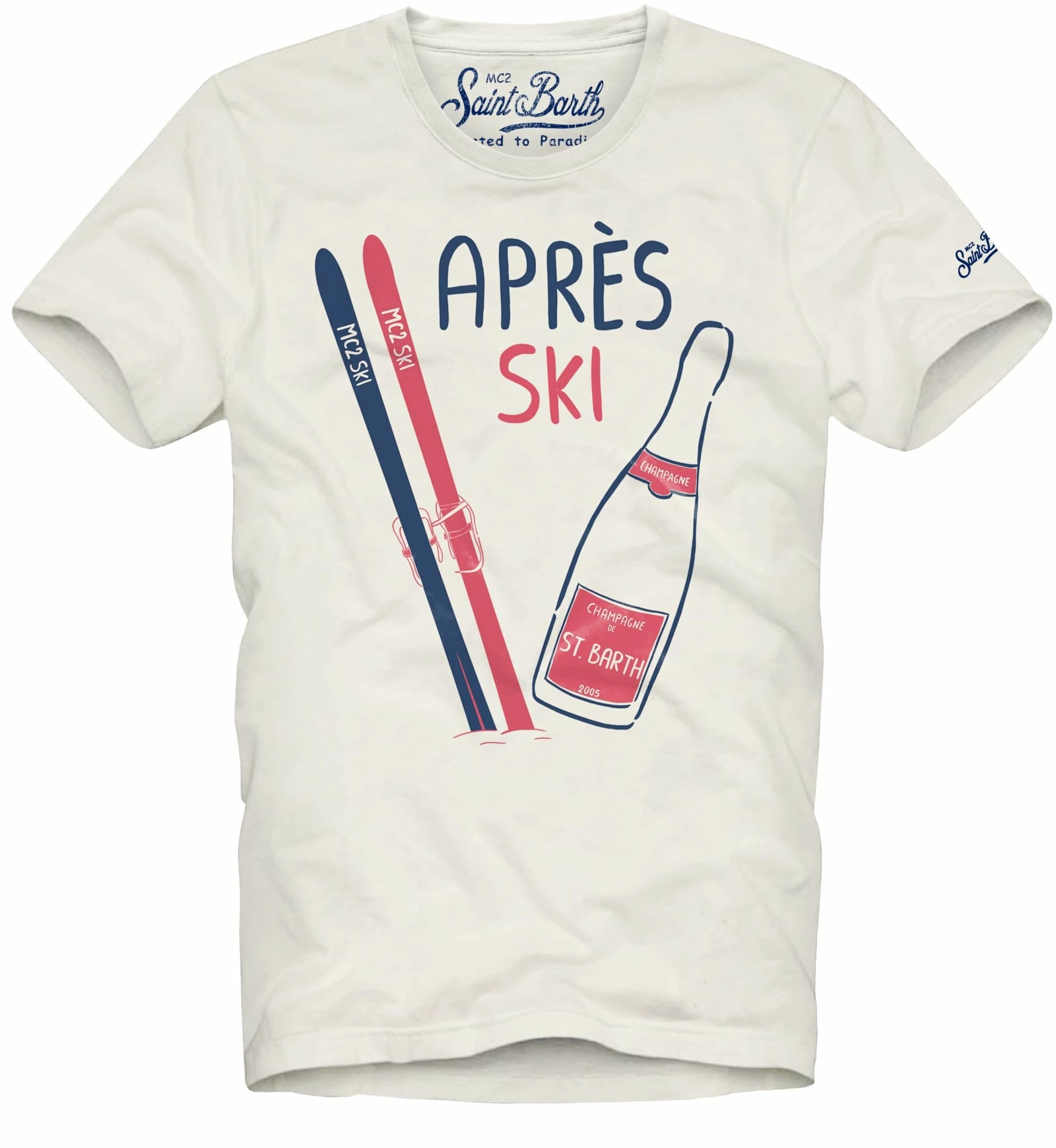 MC2 Saint Barth Après Ski White T-shirt – Men 1 MC2 Saint Barth Après Ski White T-shirt – Men