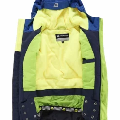 Ski-/snowboardjas "Melefo" Limoengroen/blauw/zwart -TROLLKIDS Winkel alpine pro ski snowboardjas melefo limoengroen blauw zwart 2