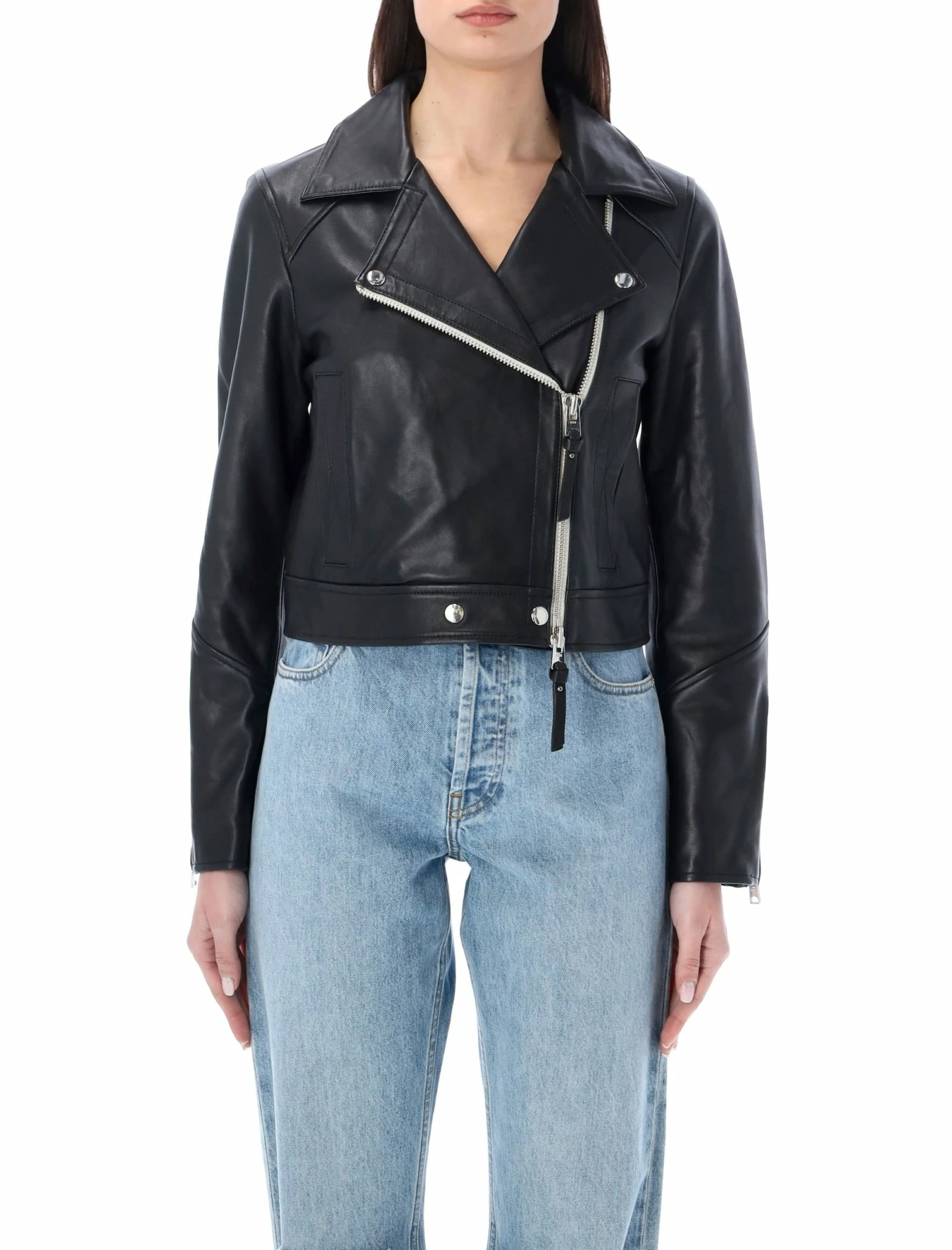 Shoreditch Ski Club Vyner Leather Biker – Women 1 Shoreditch Ski Club Vyner Leather Biker – Women