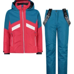 CMP 2-delige Ski-/snowboardoutfit Blauw/rood