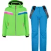 CMP 2-delige Ski-/snowboardoutfit Groen/blauw