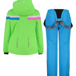 CMP 2-delige Ski-/snowboardoutfit Groen/blauw -TROLLKIDS Winkel cmp 2 delige ski snowboardoutfit groen blauw 2