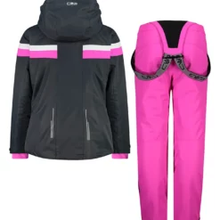 CMP 2-delige Ski-/snowboardoutfit Roze/zwart -TROLLKIDS Winkel cmp 2 delige ski snowboardoutfit roze zwart 2