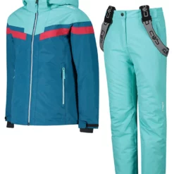 CMP 2-delige Ski-/snowboardoutfit Turquoise -TROLLKIDS Winkel cmp 2 delige ski snowboardoutfit turquoise 2
