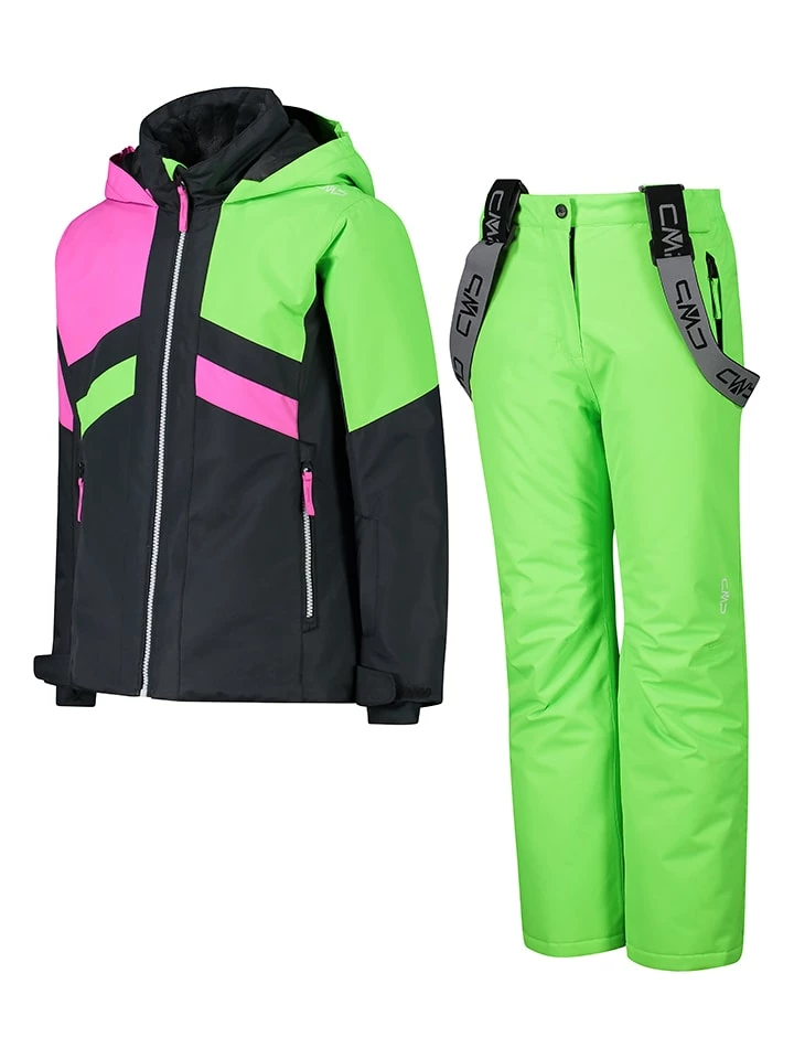 CMP 2-delige Ski-/snowboardoutfit Zwart/groen 2 CMP 2-delige Ski-/snowboardoutfit Zwart/groen - Afbeelding 2