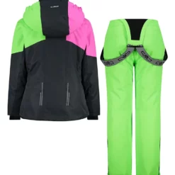 CMP 2-delige Ski-/snowboardoutfit Zwart/groen 6 CMP 2-delige Ski-/snowboardoutfit Zwart/groen -TROLLKIDS Winkel cmp 2 delige ski snowboardoutfit zwart groen 2