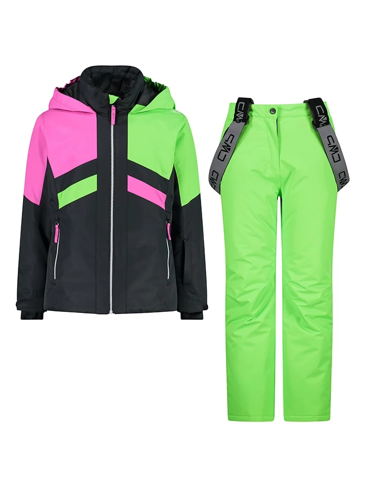 CMP 2-delige Ski-/snowboardoutfit Zwart/groen 1 CMP 2-delige Ski-/snowboardoutfit Zwart/groen