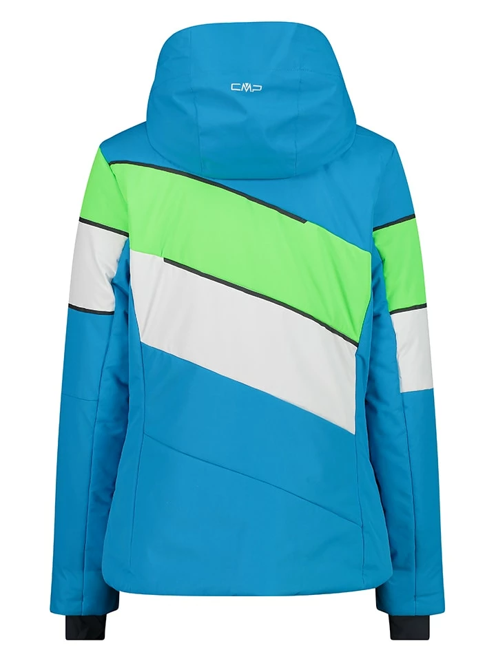 CMP Ski-/snowboardjas Blauw/groen/wit 2 CMP Ski-/snowboardjas Blauw/groen/wit - Afbeelding 2