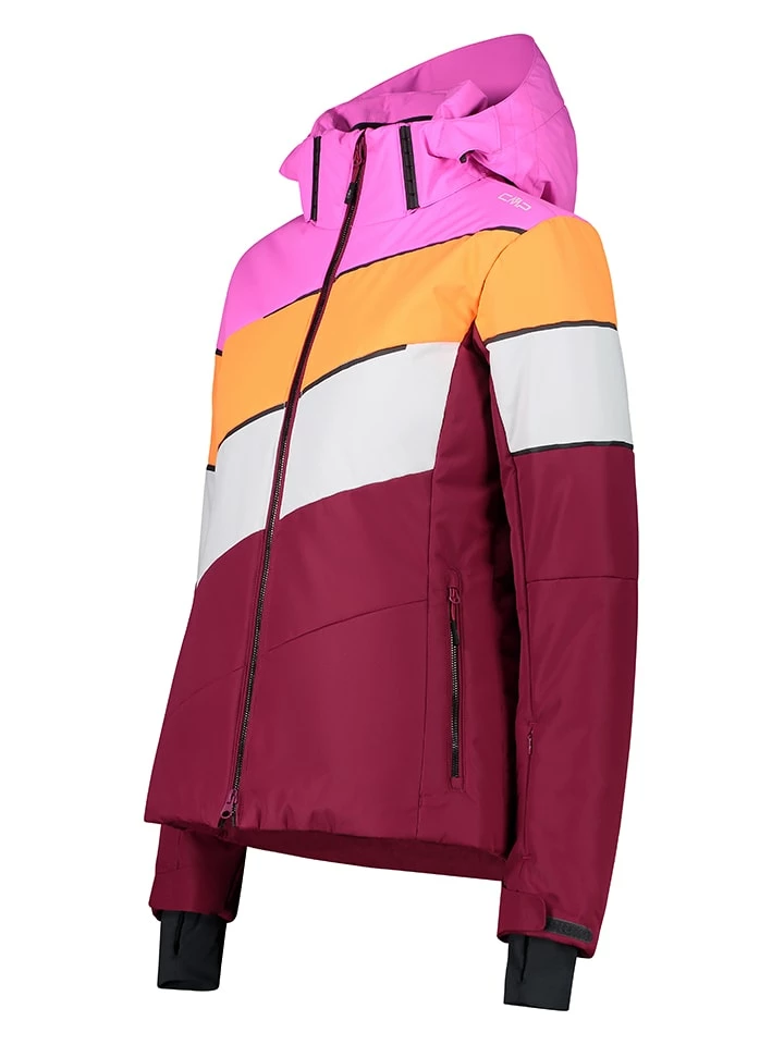 CMP Ski-/snowboardjas Bordeaux/meerkleurig 3 CMP Ski-/snowboardjas Bordeaux/meerkleurig - Afbeelding 3