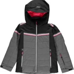 CMP Ski-/snowboardjas Grijs/zwart/roze