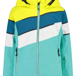 CMP Ski-/snowboardjas Mintgroen/geel