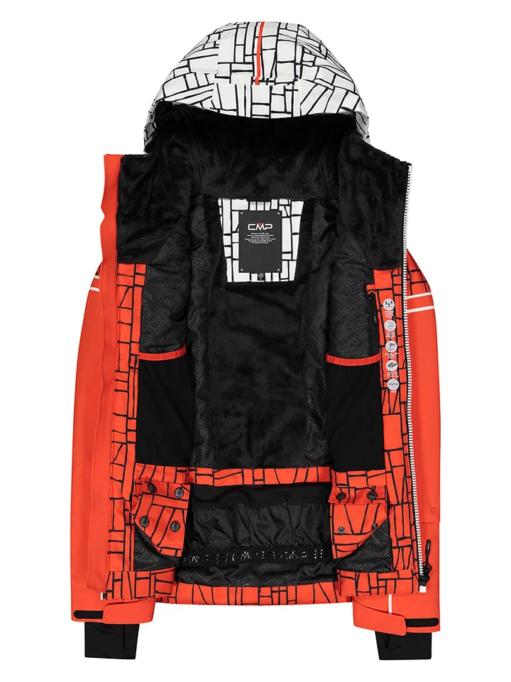 CMP Ski-/snowboardjas Oranje/wit 4 CMP Ski-/snowboardjas Oranje/wit - Afbeelding 4