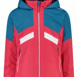CMP Ski-/snowboardjas Rood/turquoise
