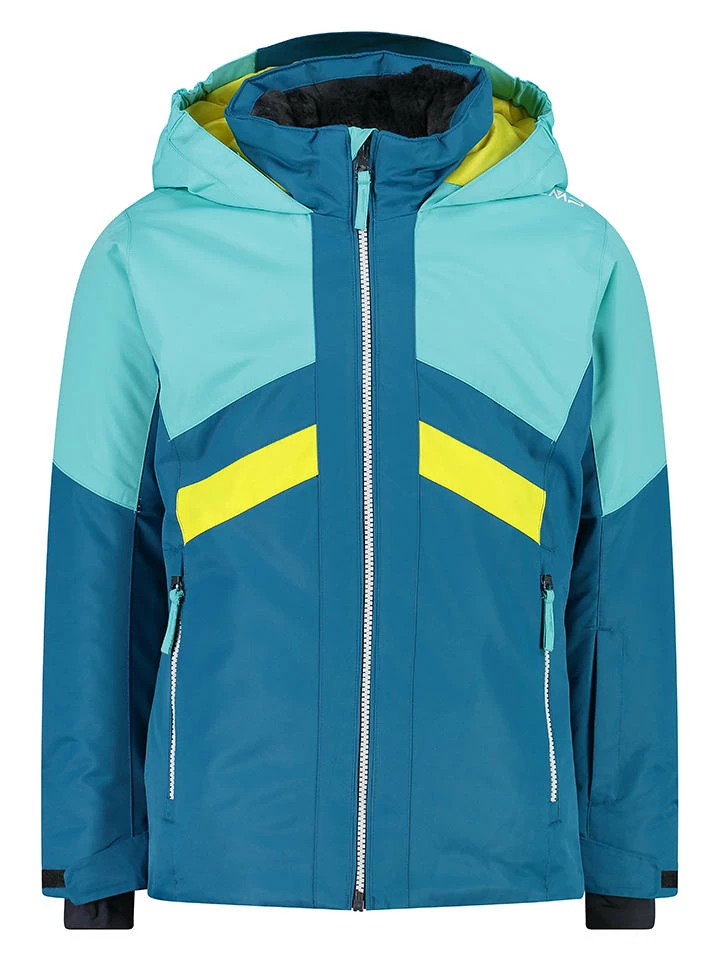 CMP Ski-/snowboardjas Turquoise/lichtblauw 1 CMP Ski-/snowboardjas Turquoise/lichtblauw