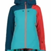 CMP Ski-/snowboardjas Turquoise/rood
