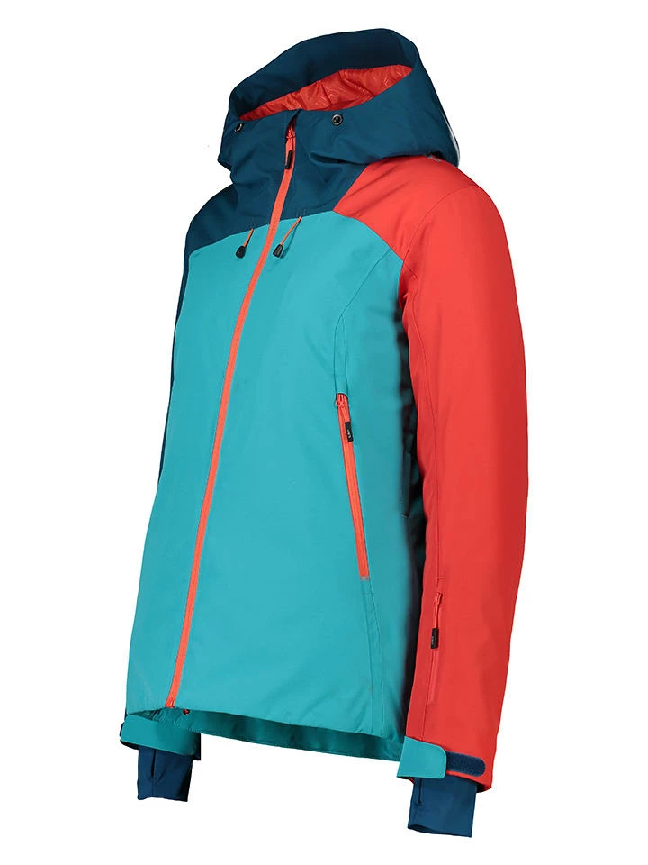CMP Ski-/snowboardjas Turquoise/rood 3 CMP Ski-/snowboardjas Turquoise/rood - Afbeelding 3