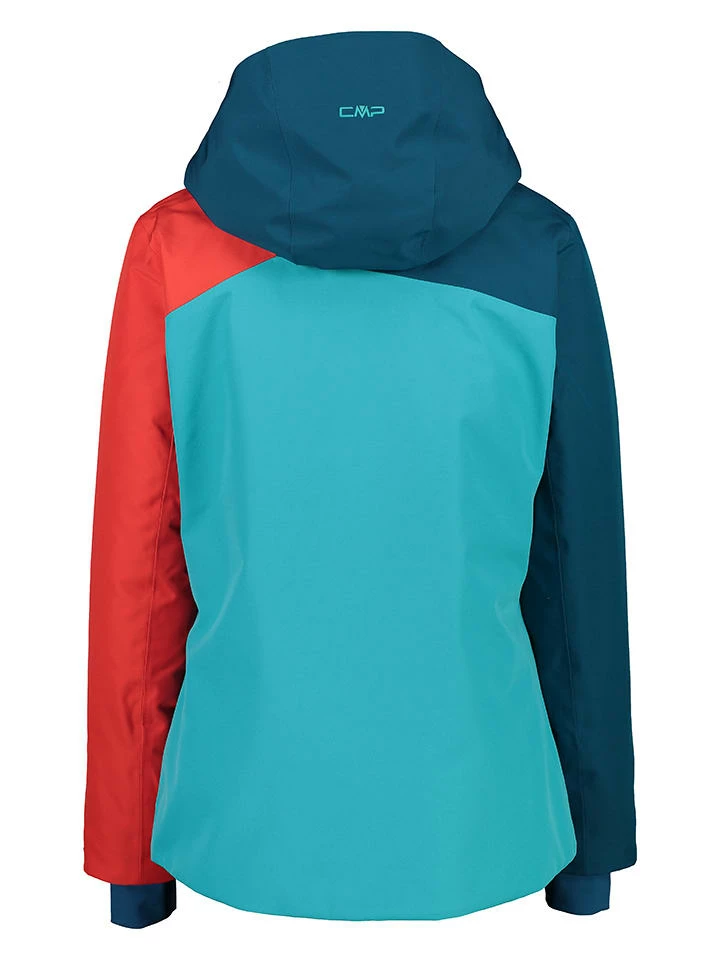 CMP Ski-/snowboardjas Turquoise/rood 4 CMP Ski-/snowboardjas Turquoise/rood - Afbeelding 4