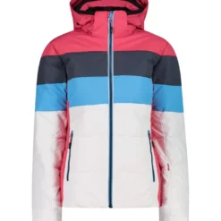 CMP Ski-/snowboardjas Wit/roze/blauw