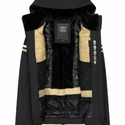 CMP Ski-/snowboardjas Zwart/beige -TROLLKIDS Winkel cmp ski snowboardjas zwart beige 3