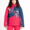 Dare 2b Ski-/snowboardjas "Glee II" Roze/donkerblauw
