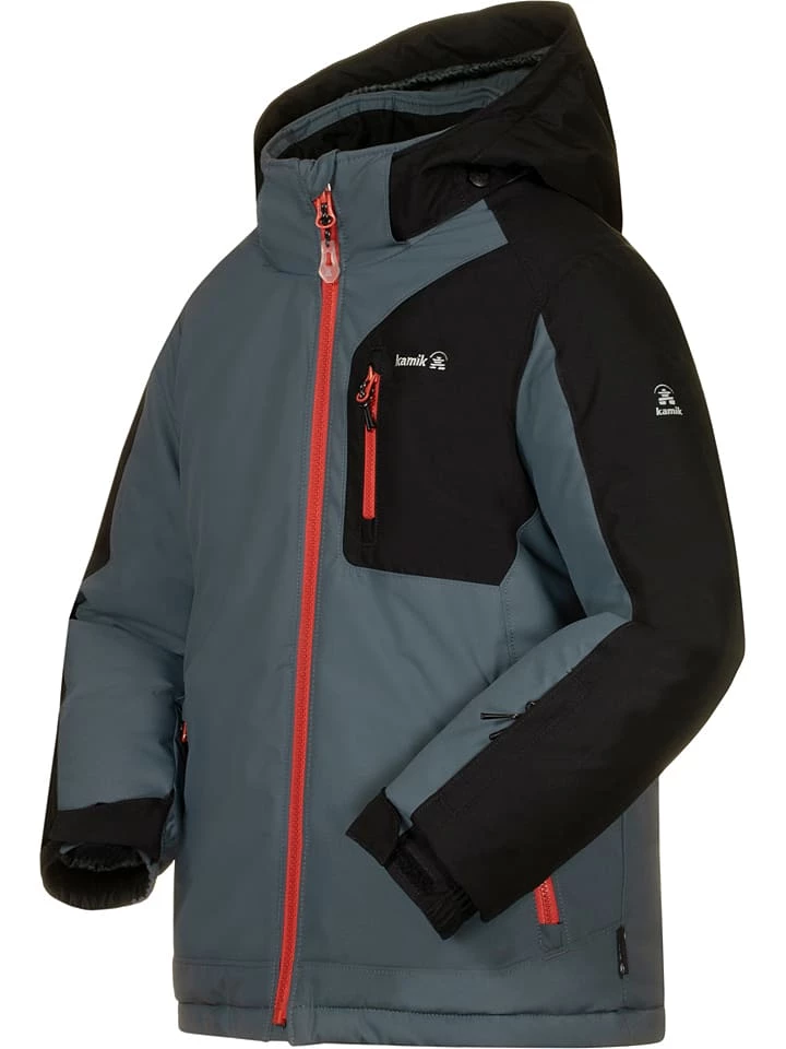 Kamik Ski-/snowboardjas "Hudson" Blauwgrijs/zwart 3 Kamik Ski-/snowboardjas "Hudson" Blauwgrijs/zwart - Afbeelding 3