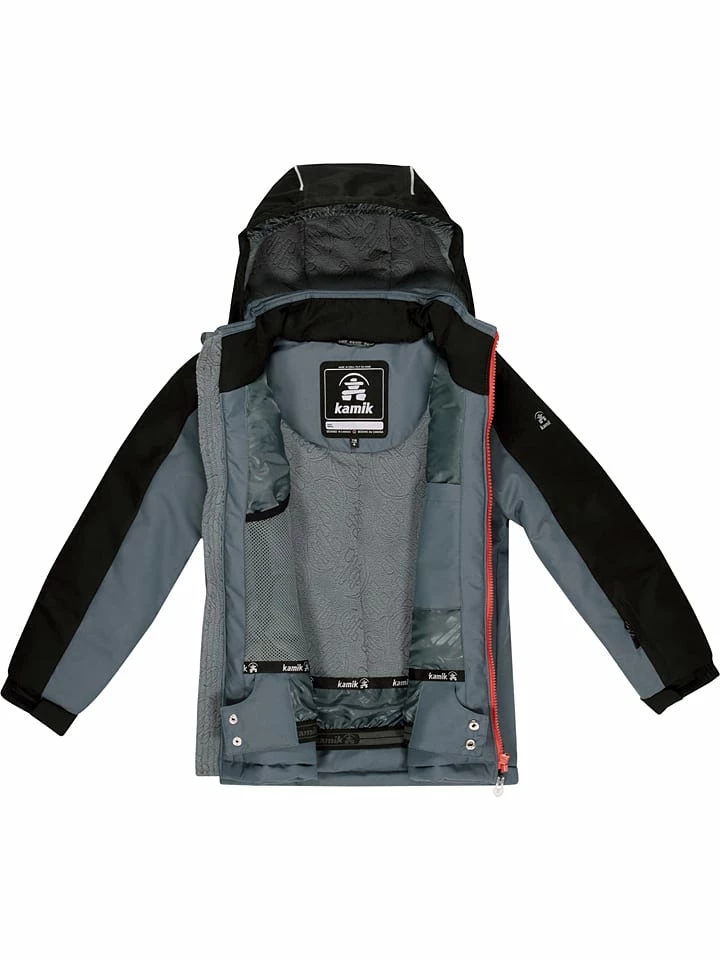 Kamik Ski-/snowboardjas "Hudson" Blauwgrijs/zwart 4 Kamik Ski-/snowboardjas "Hudson" Blauwgrijs/zwart - Afbeelding 4