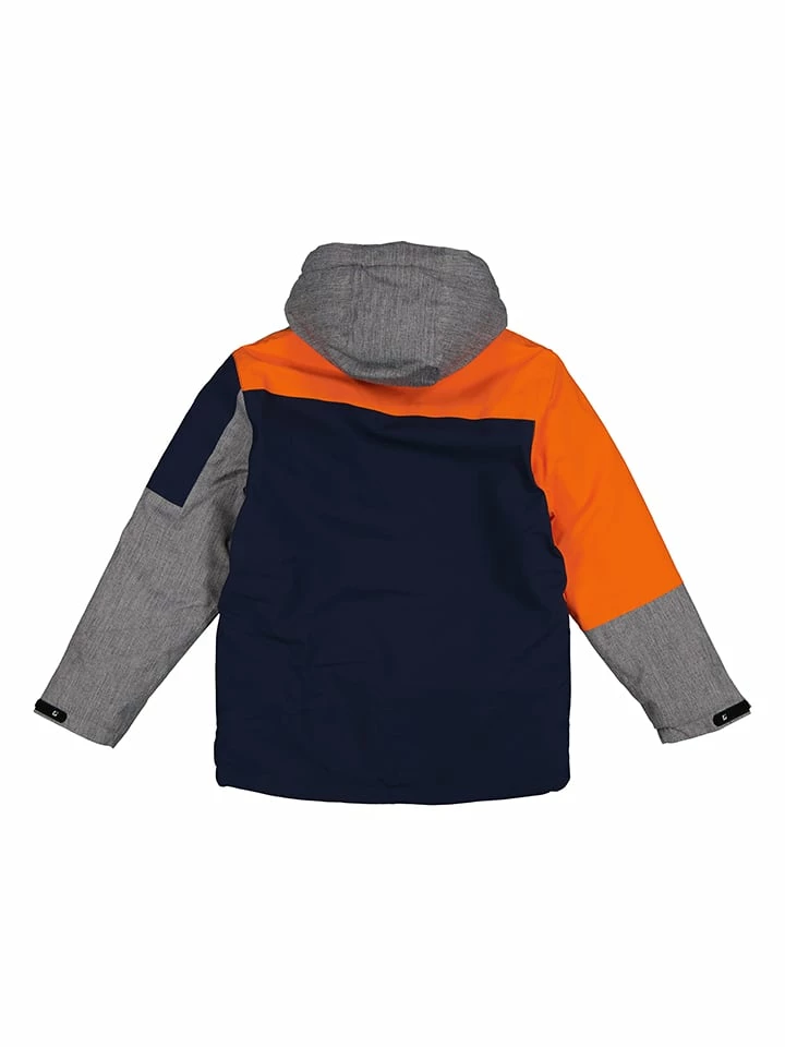 Killtec Ski-/snowboardjas Oranje/donkerblauw/grijs 2 Killtec Ski-/snowboardjas Oranje/donkerblauw/grijs - Afbeelding 2