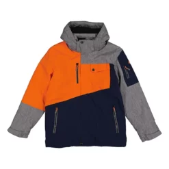 Killtec Ski-/snowboardjas Oranje/donkerblauw/grijs