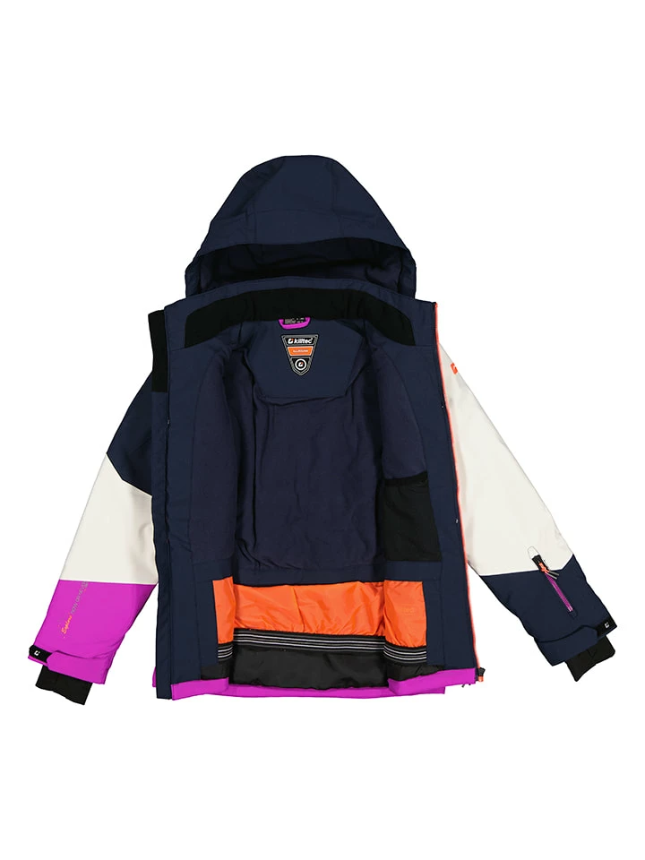 Killtec Ski-/snowboardjas Roze/donkerblauw 2 Killtec Ski-/snowboardjas Roze/donkerblauw - Afbeelding 2