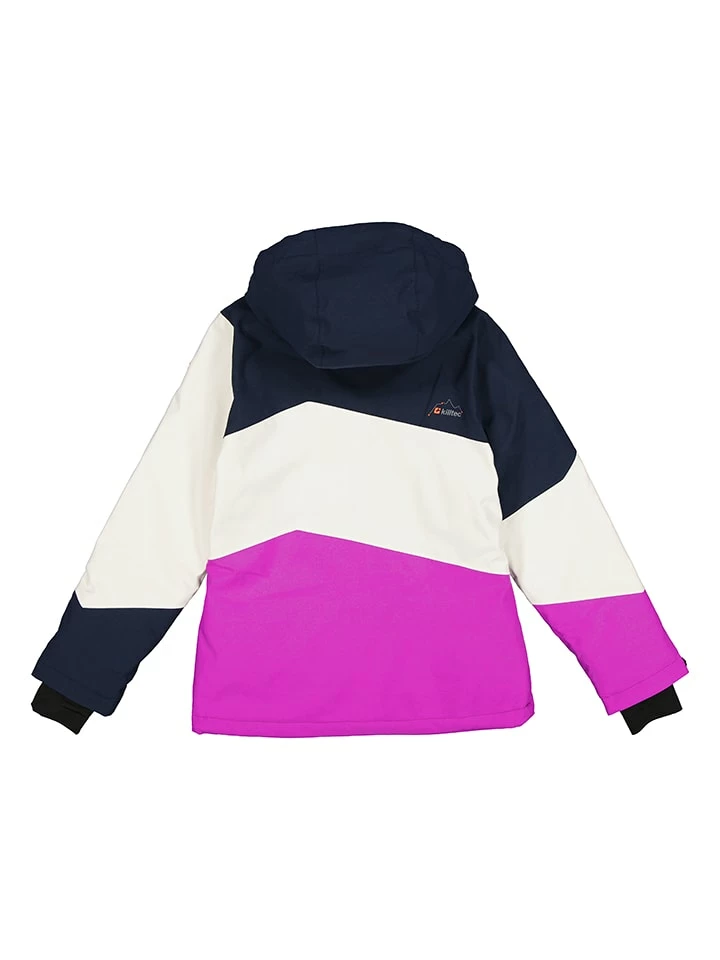 Killtec Ski-/snowboardjas Roze/donkerblauw 3 Killtec Ski-/snowboardjas Roze/donkerblauw - Afbeelding 3