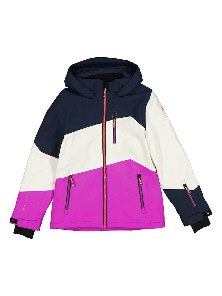 Killtec Ski-/snowboardjas Roze/donkerblauw 1 Killtec Ski-/snowboardjas Roze/donkerblauw