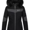 KILPI Ski-/snowboardjas "Alisia" Zwart/grijs