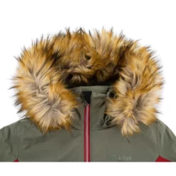KILPI Ski-/snowboardjas "Teresa" Olijfgroen/rood -TROLLKIDS Winkel kilpi ski snowboardjas teresa olijfgroen rood 3