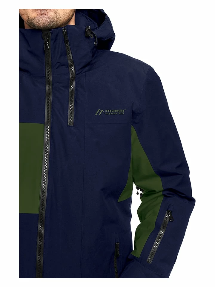 Maier Sports Ski-/snowboardjas "Backline" Donkerblauw/olijfgroen 3 Maier Sports Ski-/snowboardjas "Backline" Donkerblauw/olijfgroen - Afbeelding 3