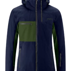 Maier Sports Ski-/snowboardjas "Backline" Donkerblauw/olijfgroen