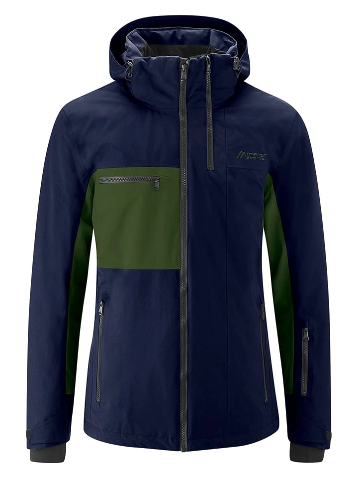Maier Sports Ski-/snowboardjas "Backline" Donkerblauw/olijfgroen 1 Maier Sports Ski-/snowboardjas "Backline" Donkerblauw/olijfgroen