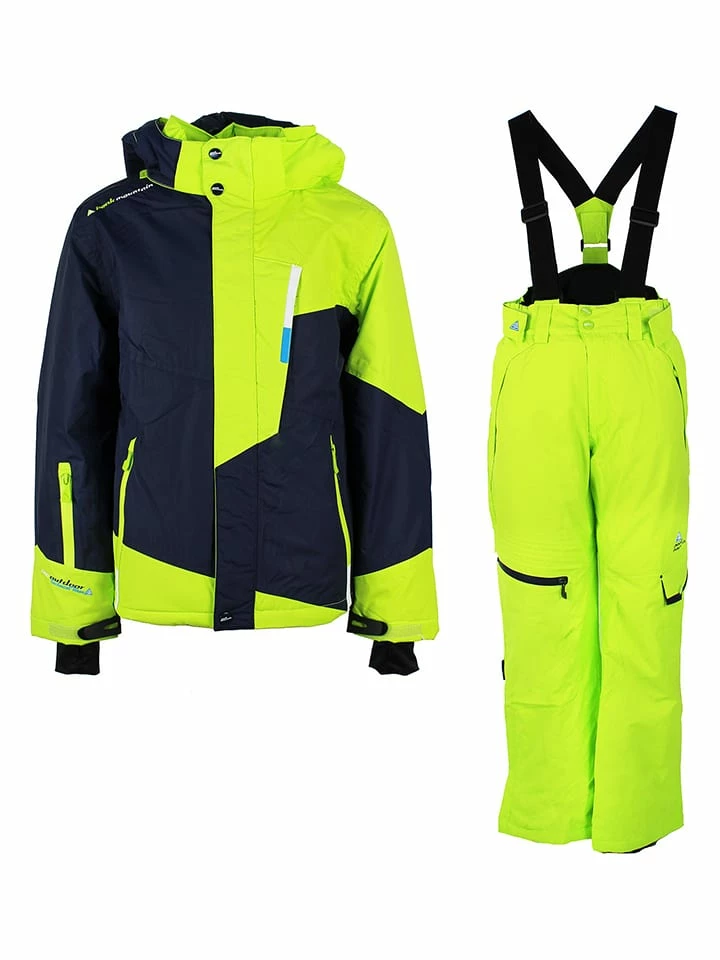 2-delige Ski-/snowboardoutfit Groen/donkerblauw 1 2-delige Ski-/snowboardoutfit Groen/donkerblauw