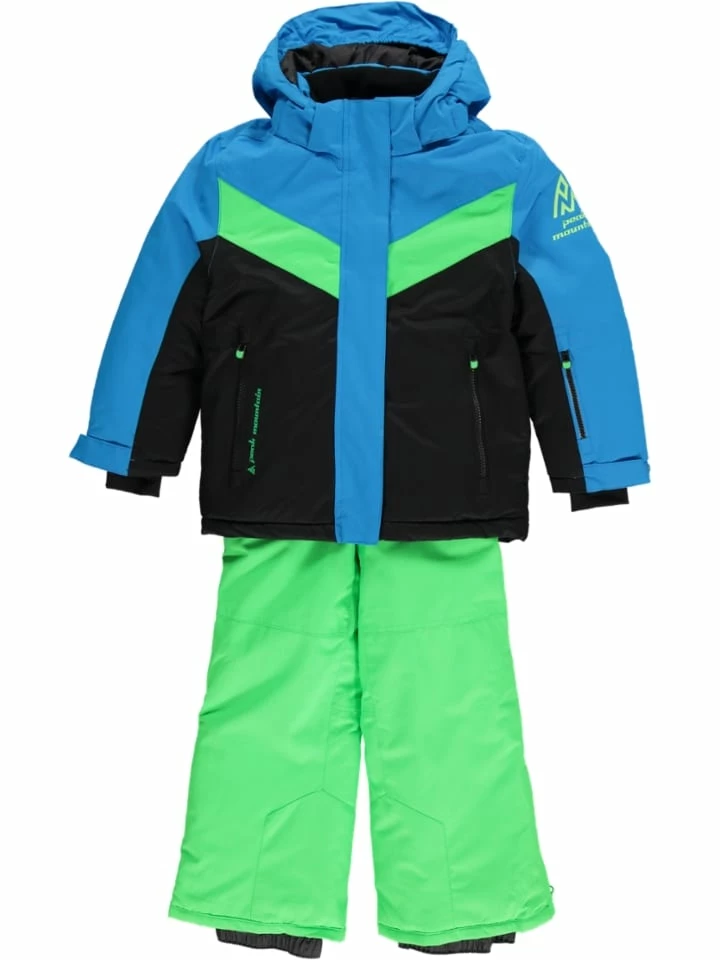 2-delige Ski-/snowboardoutfit Groen/lichtblauw 1 2-delige Ski-/snowboardoutfit Groen/lichtblauw